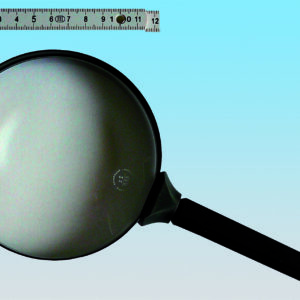 Großfeld-Handlupe, 120 mm ø, Vergrösserung: 2-fach