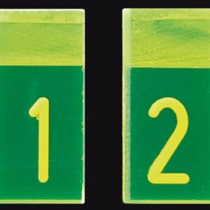 WILNOS X-ray markers, with slot 4 mm symbol height, set 0 - 9