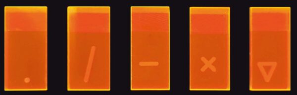 Schablonen,Plexiglas mit Einschnitt, 4 mm Schrifthöhe, Satz Symbole